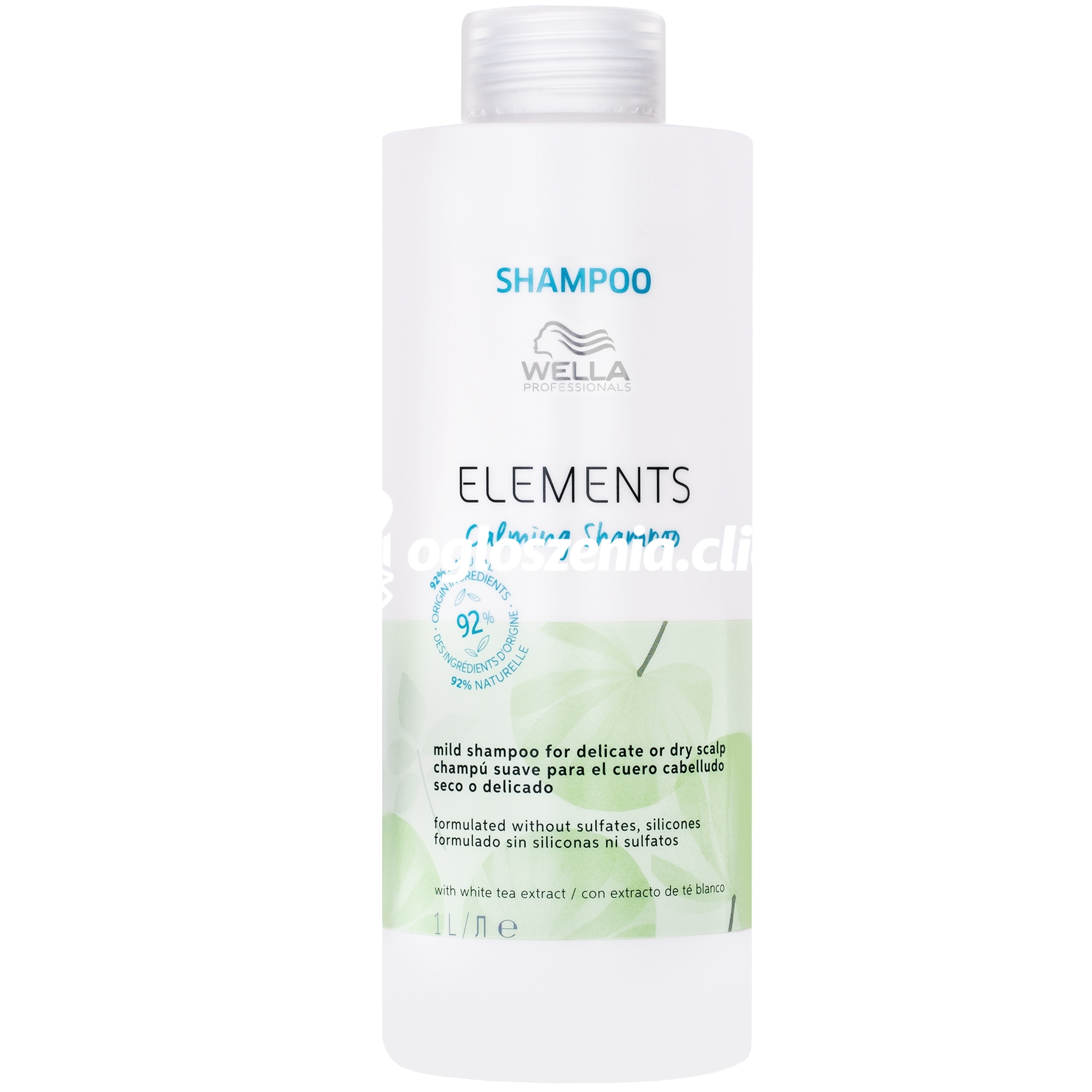 Zdjęcie produktu Wella Elements Calming - szampon do wlosów i suchej lub wrazliwej skóry glowy, 1000ml
