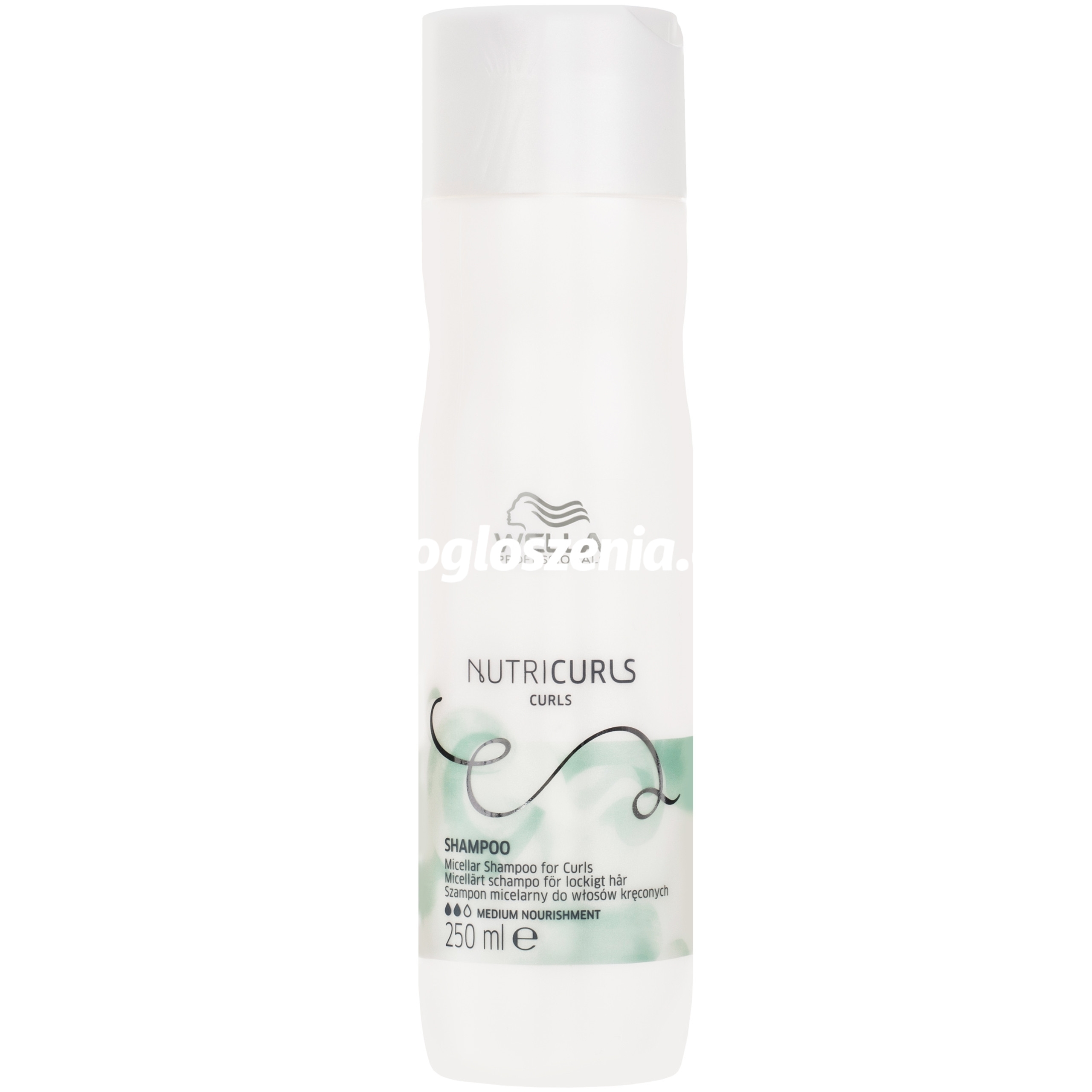 Zdjęcie produktu Wella Nutricurls Shampoo - delikatny szampon do loków i fal, 250ml