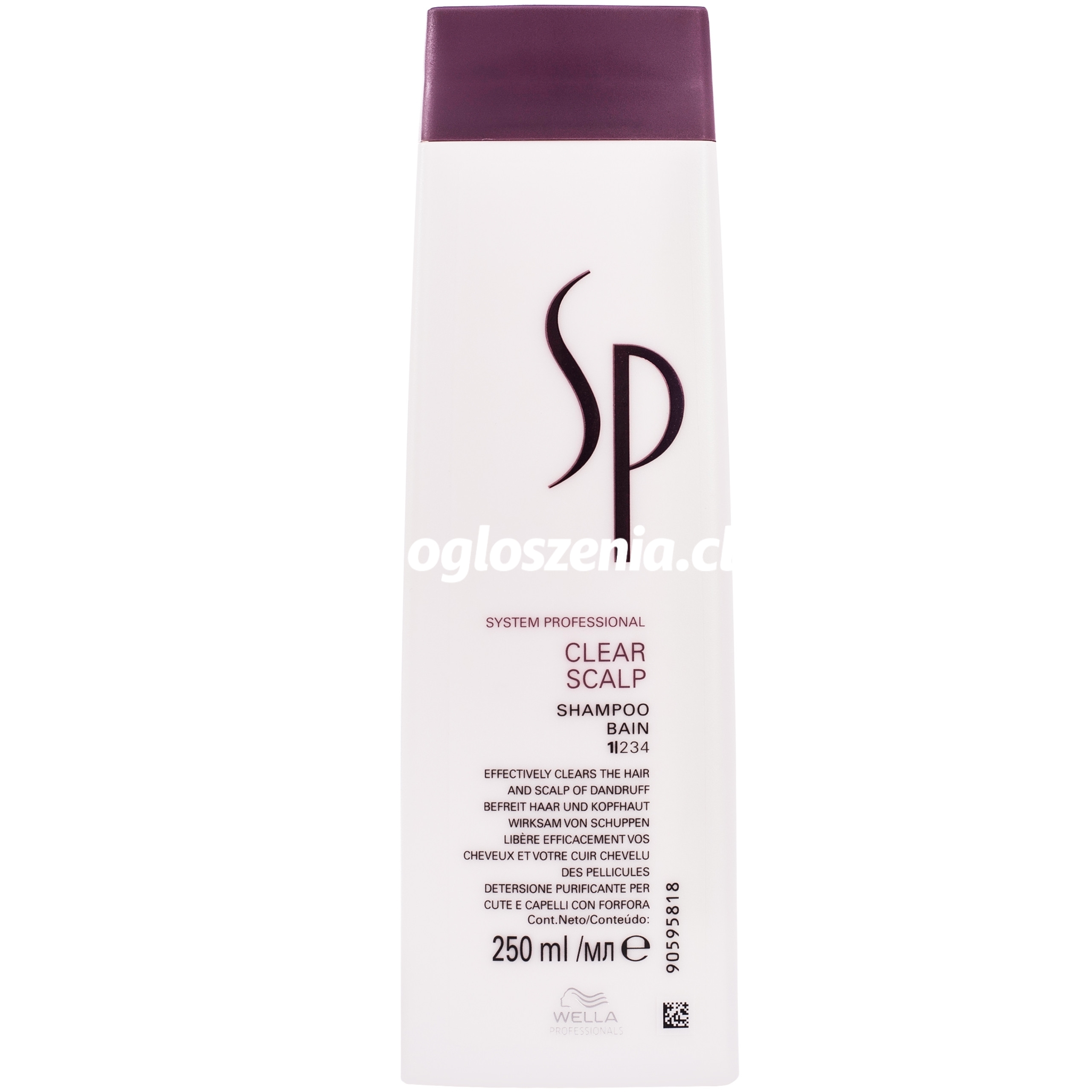 Zdjęcie produktu Wella SP Clear Scalp Shampoo - szampon przeciwlupiezowy do wlosów, 250ml