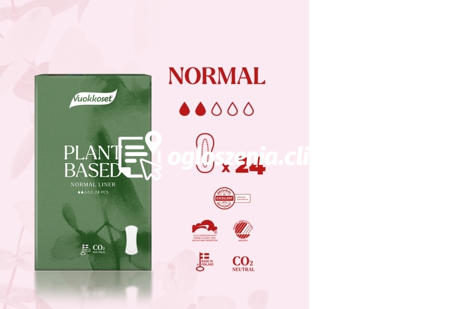 Zdjęcie produktu Wkladki higieniczne PLANT BASED, 24 sztuki