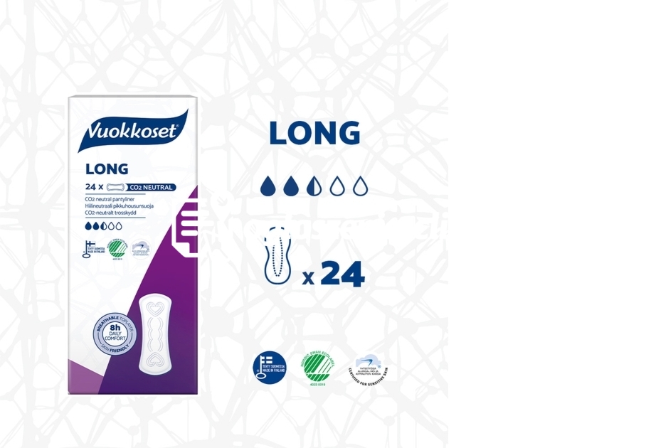 Zdjęcie produktu Wkladki higieniczne WHITE LONG, 24 sztuki
