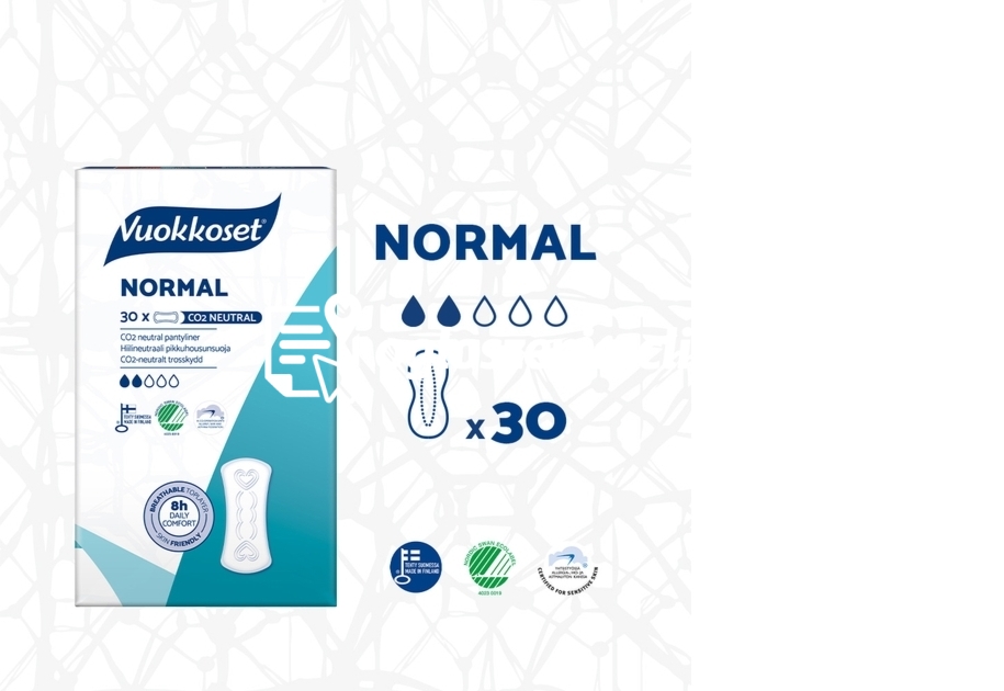 Zdjęcie produktu Wkladki higieniczne WHITE NORMAL, 30 sztuk
