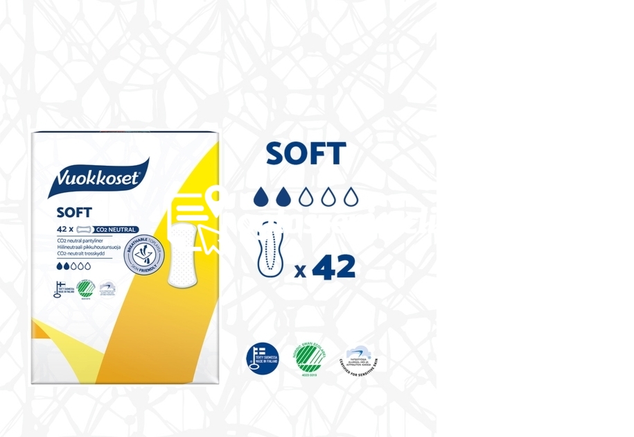 Zdjęcie produktu Wkladki higieniczne WHITE SOFT, 42 sztuki