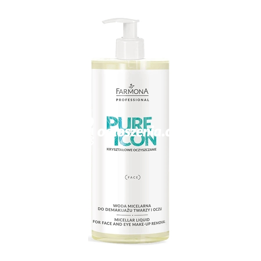 Zdjęcie produktu Woda micelarna do demakijazu twarzy i oczu - Farmona - Pure Icon - 500 ml