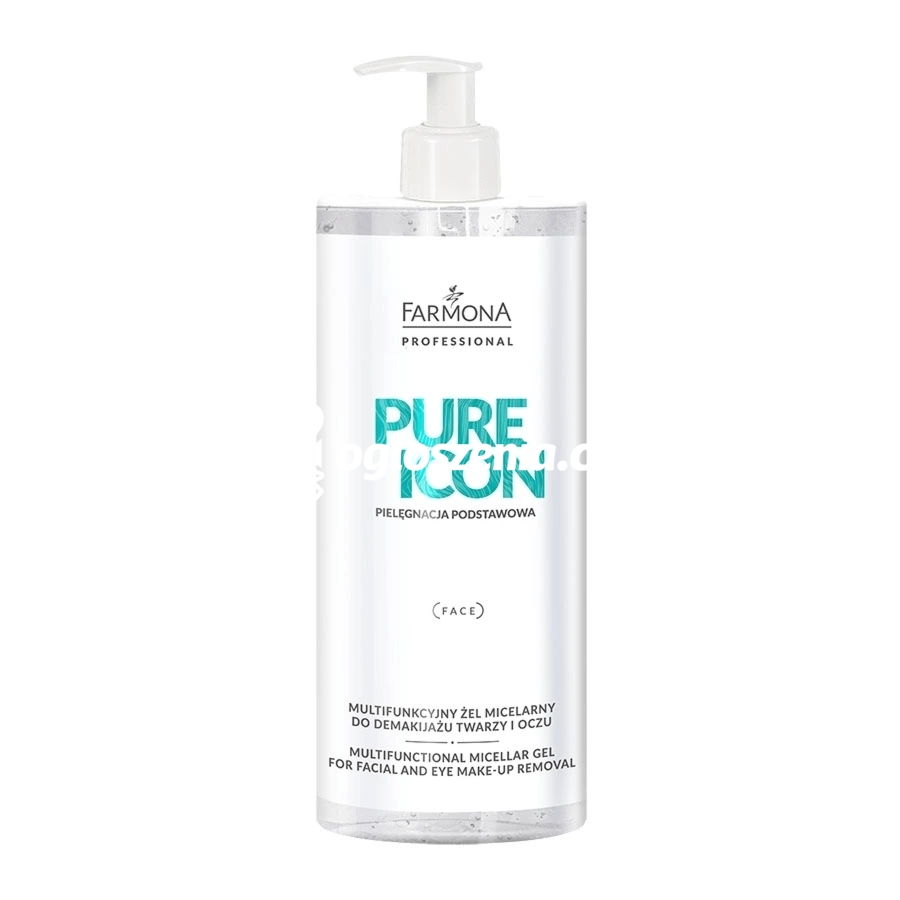 Zdjęcie produktu Zel micelarny do demakijazu twarzy i oczu - Farmona - Pure Icon - 500 ml