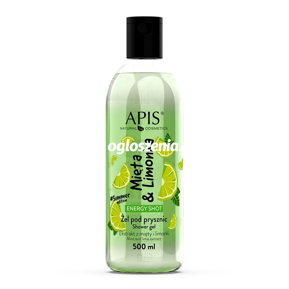 Zdjęcie produktu Zel pod prysznic Mieta&Limonka - Apis Energy Shot - 500 ml