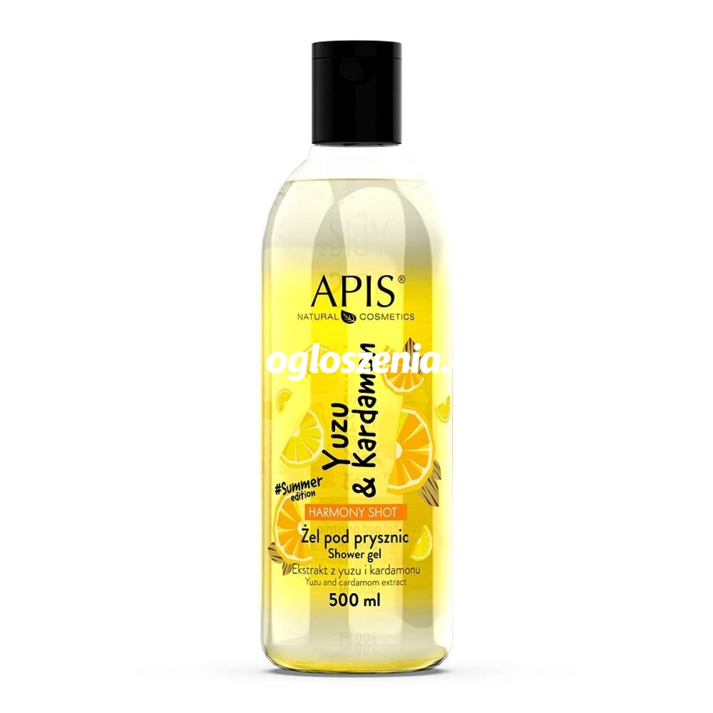 Zdjęcie produktu Zel pod prysznic Yuzu&Cardamon - Apis Harmony Shot - 500 ml