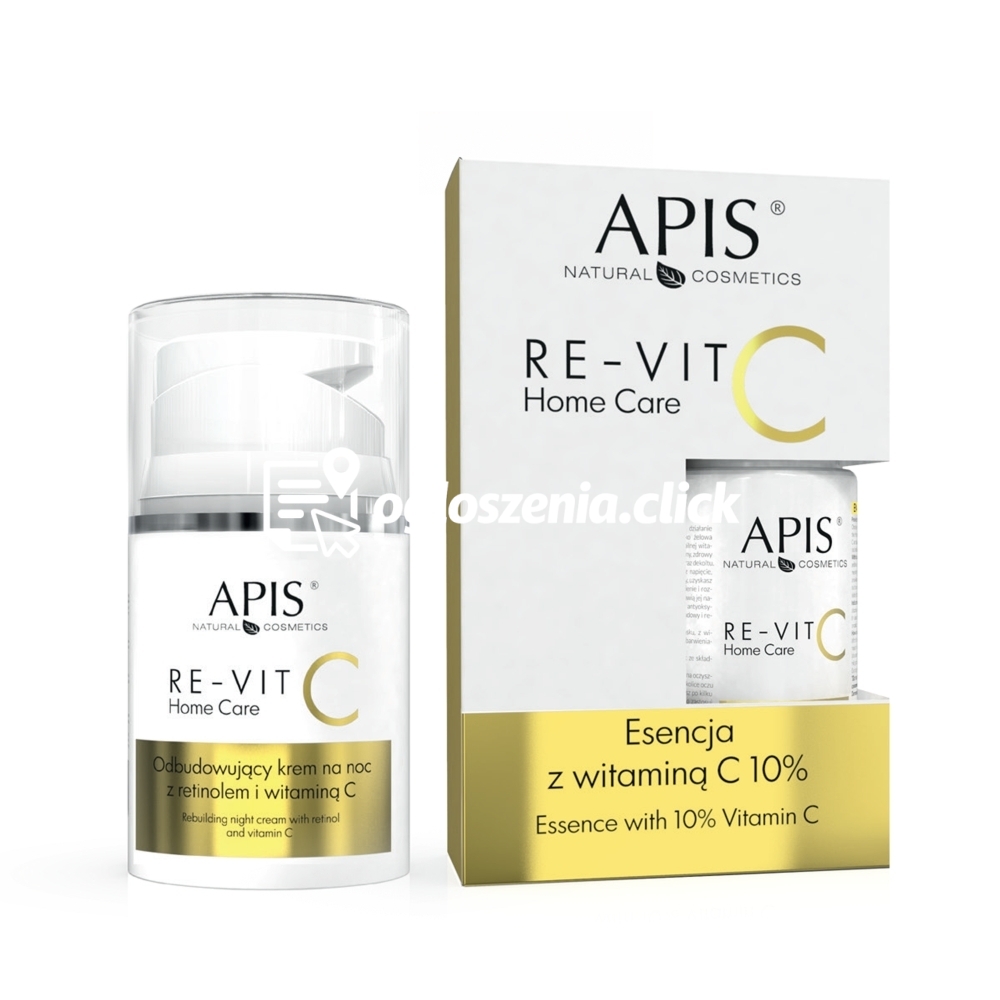 Zdjęcie produktu Zestaw Apis Professional RE-VIT C Home Care esencja + krem na noc