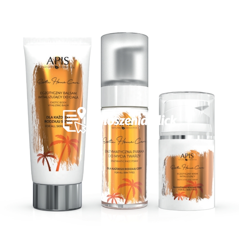 Zdjęcie produktu Zestaw do twarzy i ciala Apis Exotic Home Care balsam, pianka, krem