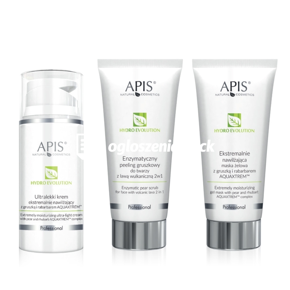 Zdjęcie produktu Zestaw kosmetyków Apis Hydro Evolution krem, peeling enzymatyczny, maska zelowa