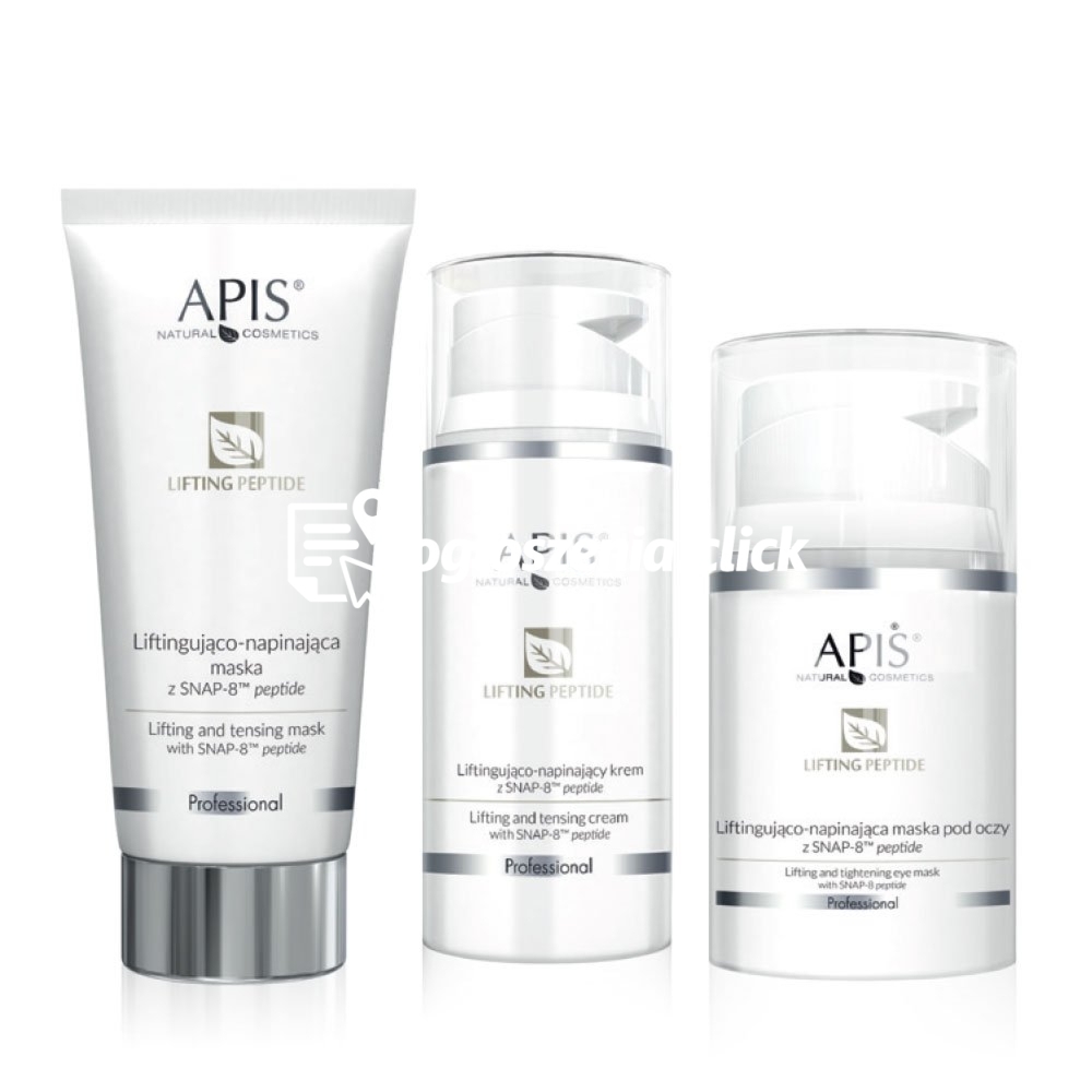 Zdjęcie produktu Zestaw kosmetyków liftingujacych Apis Lifting Peptide maska, krem, maska pod oczy