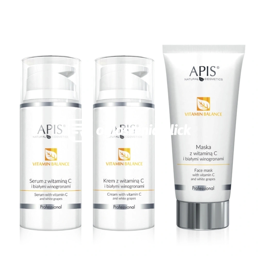 Zdjęcie produktu Zestaw kosmetyków z witamina C Apis Vitamin Balance serum, krem i maska