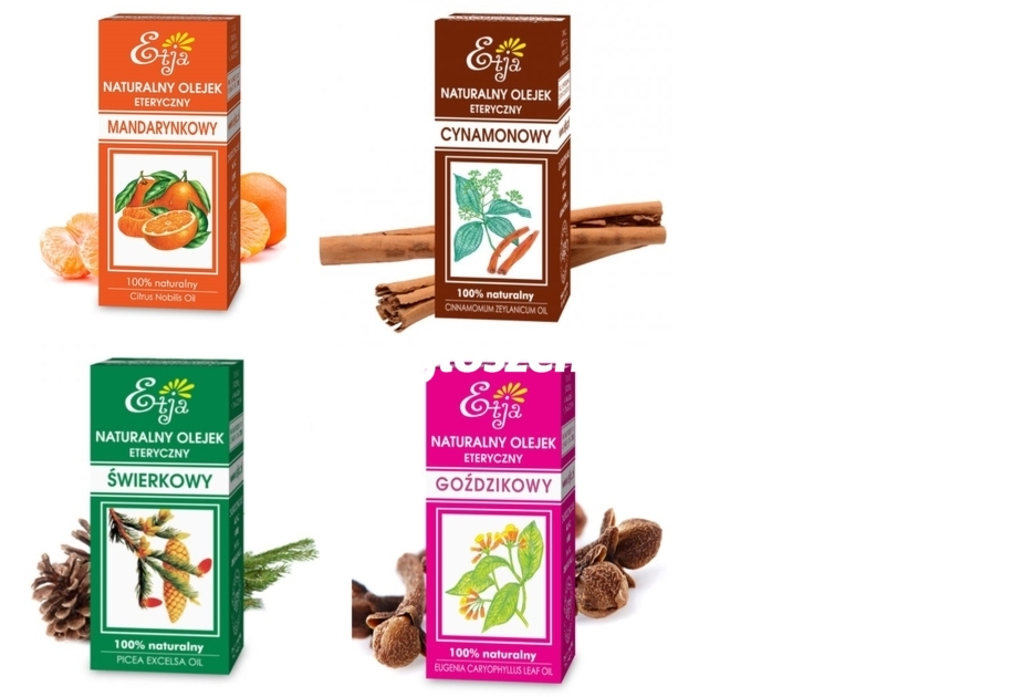 Zdjęcie produktu Zestaw olejków eterycznych Zapach swiat - polaczenie zapachu mandarynki, swierku, gozdzików oraz
