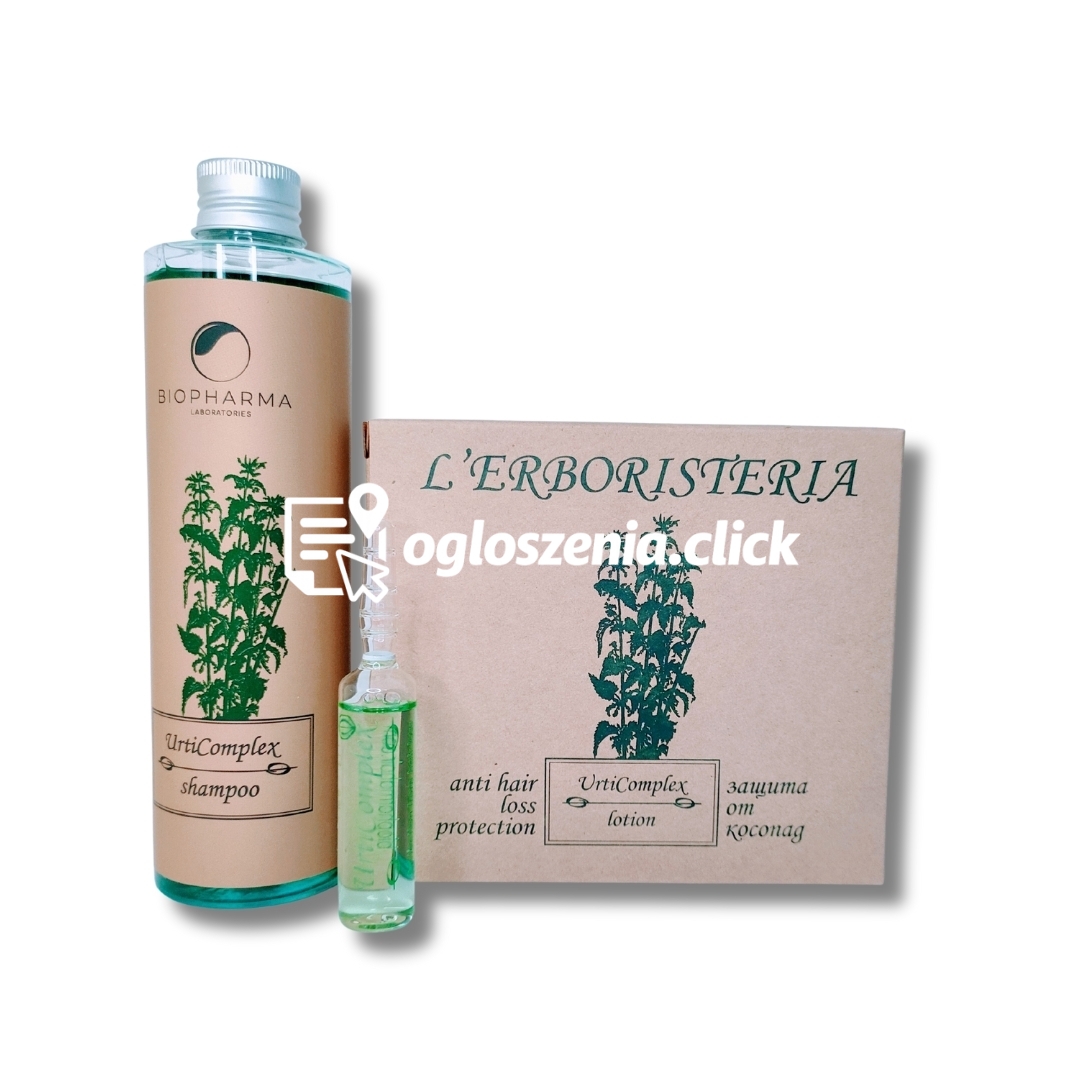 Zdjęcie produktu ZESTAW URTI COMPLEX Szampon + ampulki przeciw wypadaniu wlosów